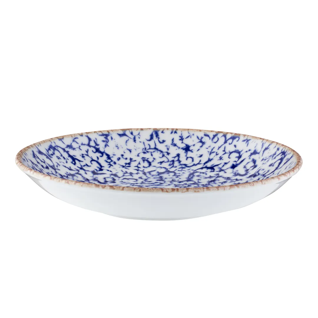 ID Fine 5316006 - Deep Round Fine China Plate, 26oz, 8.8" x 8.8", Dishwasher Safe, Venecia