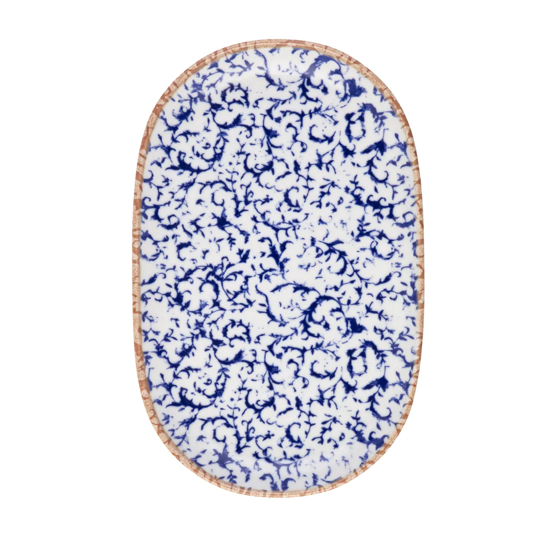 ID Fine 5316011 Oval China Platter, 3.56" W x 5.6" D x 1" H, Dishwasher Safe - 1/Each