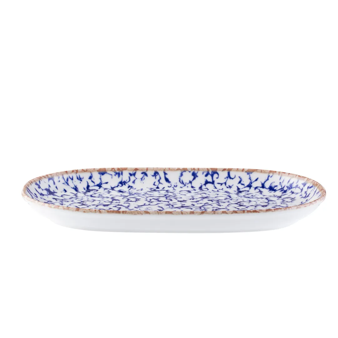 ID Fine 5316011 Oval China Platter, 3.56" W x 5.6" D x 1" H, Dishwasher Safe - 1/Each