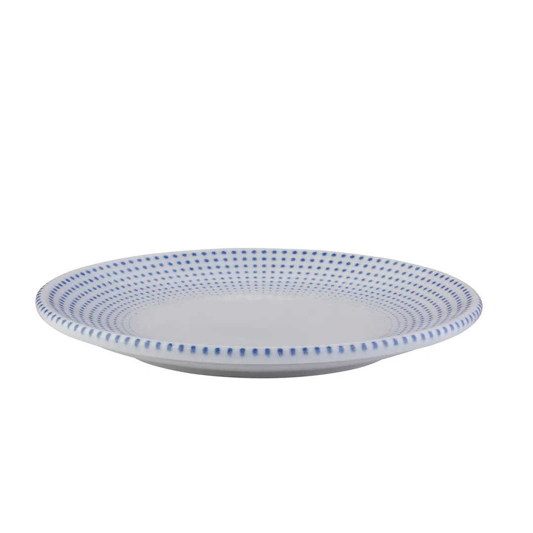 ID Fine 5316074 China Plate, 10.667" Diameter Coupe Rim, Azure Harmony Blue, Dishwasher Safe