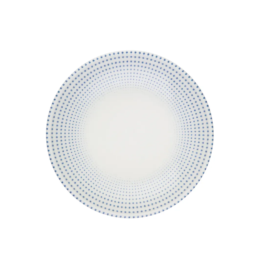 ID Fine 5316074 China Plate, 10.667" Diameter Coupe Rim, Azure Harmony Blue, Dishwasher Safe