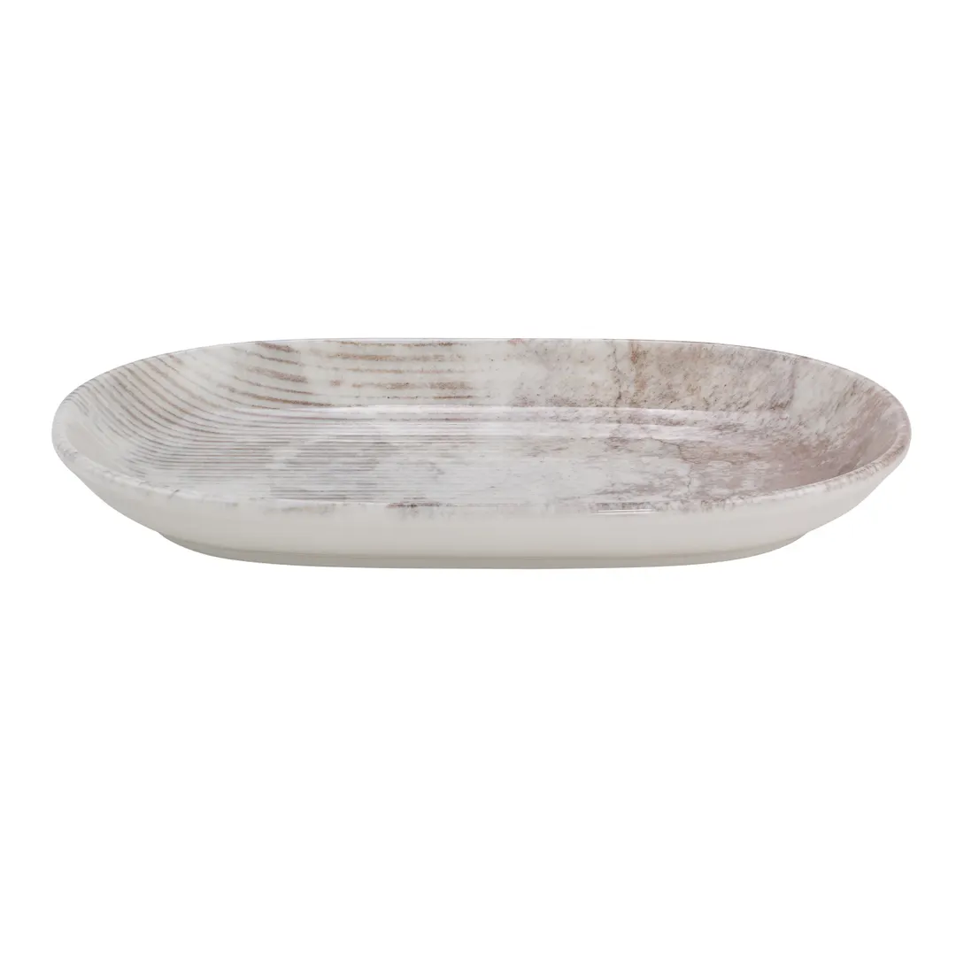 ID Fine 5316101 Oval China Platter, 6" x 9.2" Cream Atlanta Fine China, Dishwasher Safe