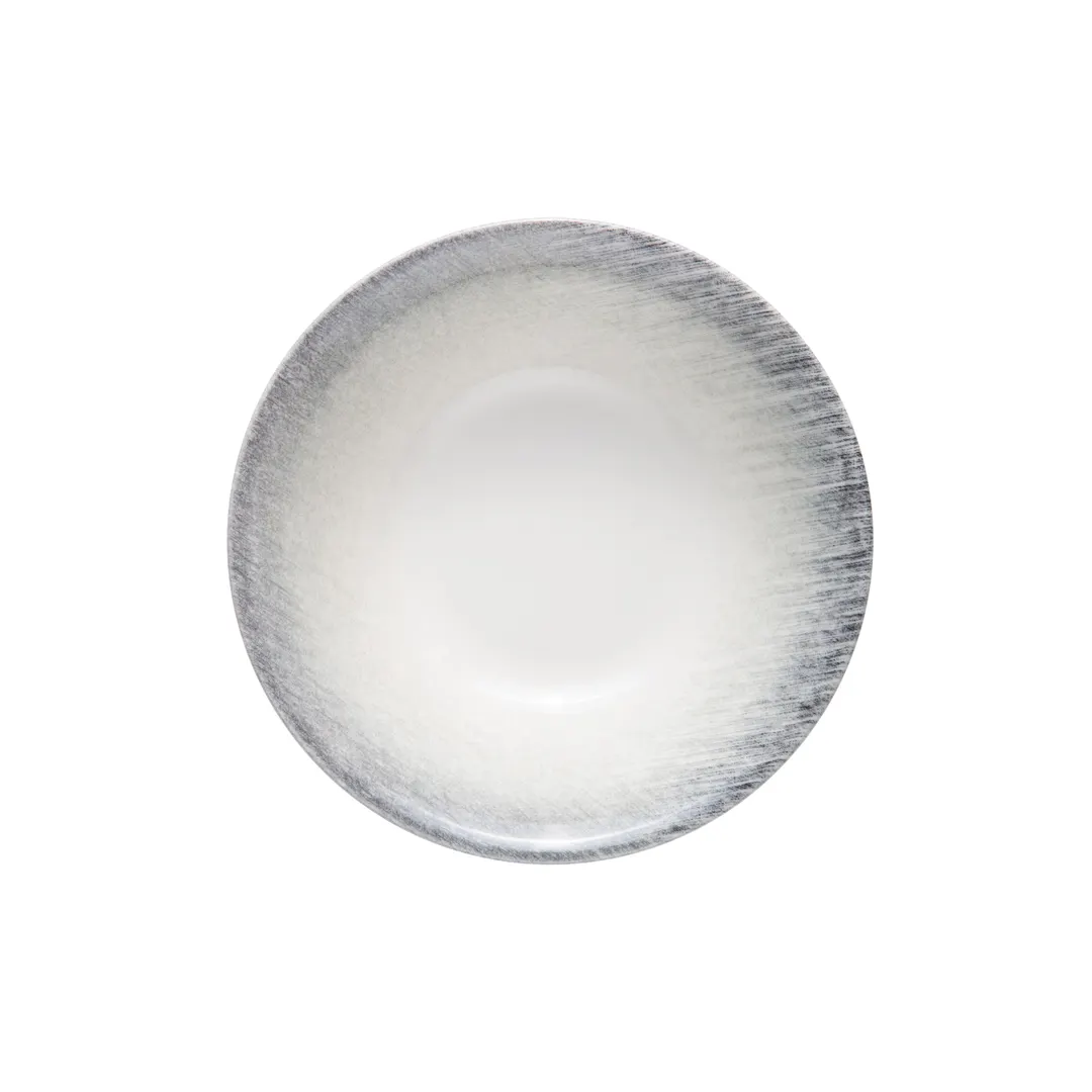 ID Fine 5316173 - 3oz Round China Bowl, 4" W x 4" D x 1.375" H, Dishwasher Safe, Smoke Brezza Finish