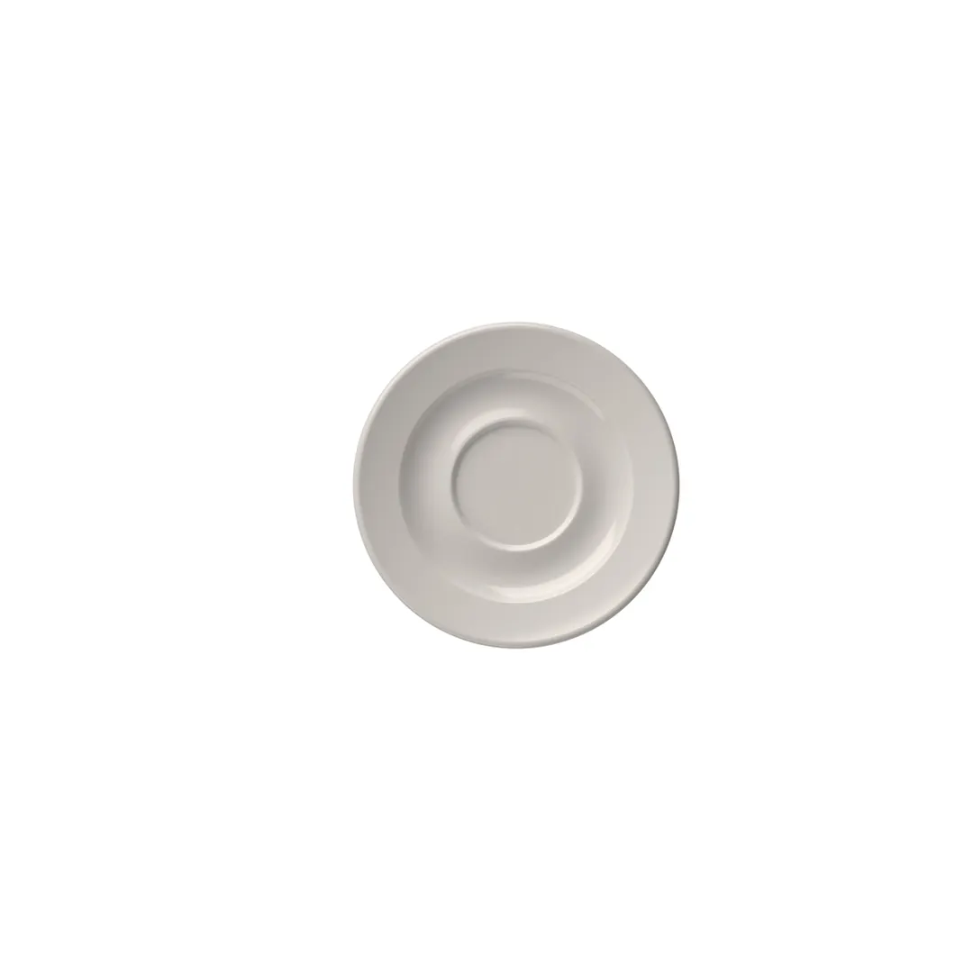 ID Fine 5316187 China Saucer, 5" Diameter x 0.667" Height, Dishwasher Safe, Foundation Frame