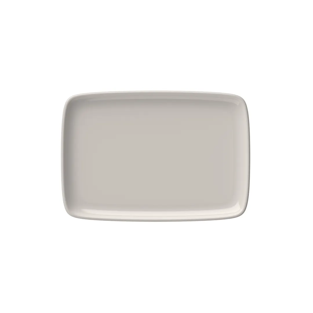 ID Fine 5316290 Rectangular China Platter, 9" W x 13" D x 0.9" H, Dishwasher Safe, Quadro Design