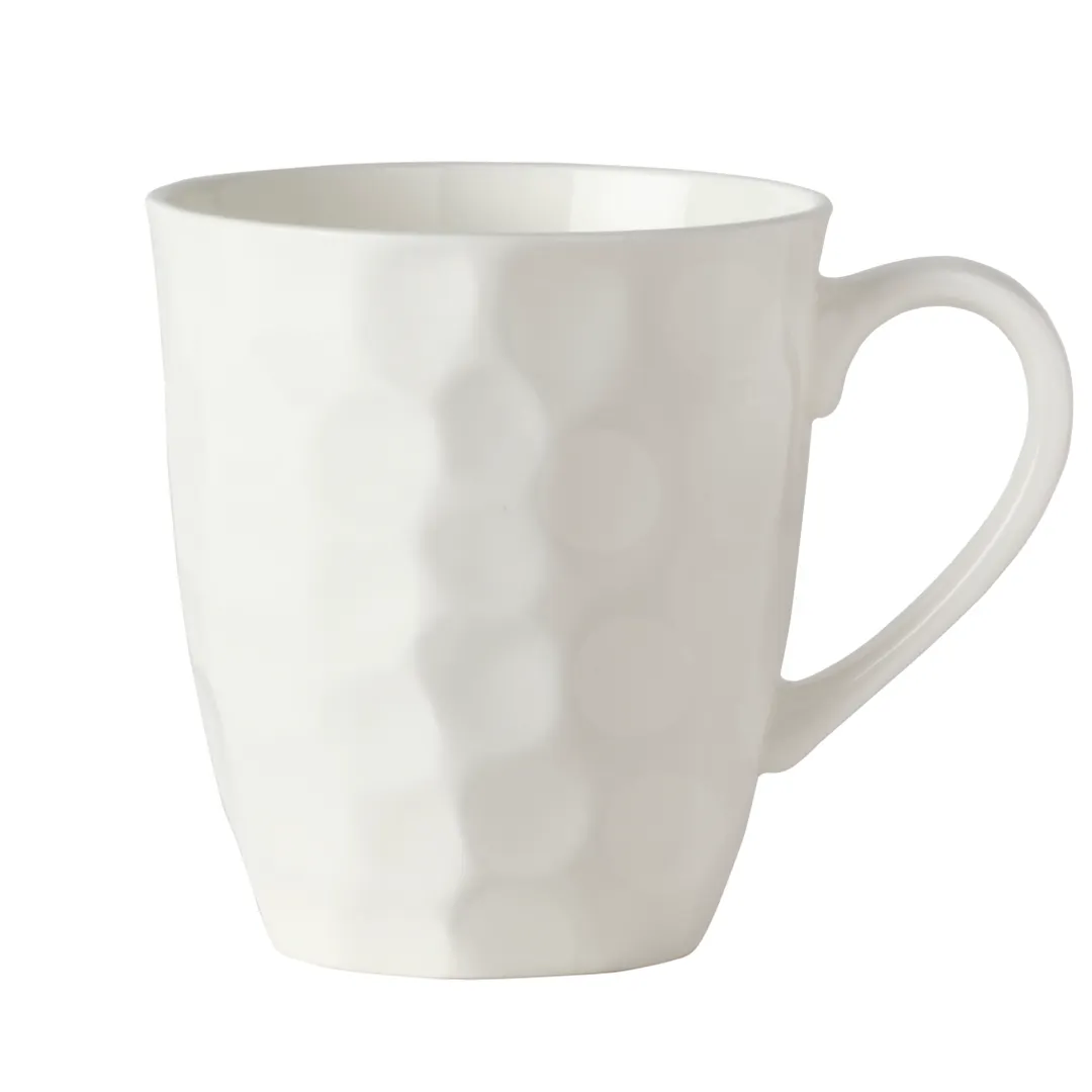 Mikasa 5316743 China Mug, 12oz, 3.5"W x 4"D x 3.5"H, Bone China, White, Vegan