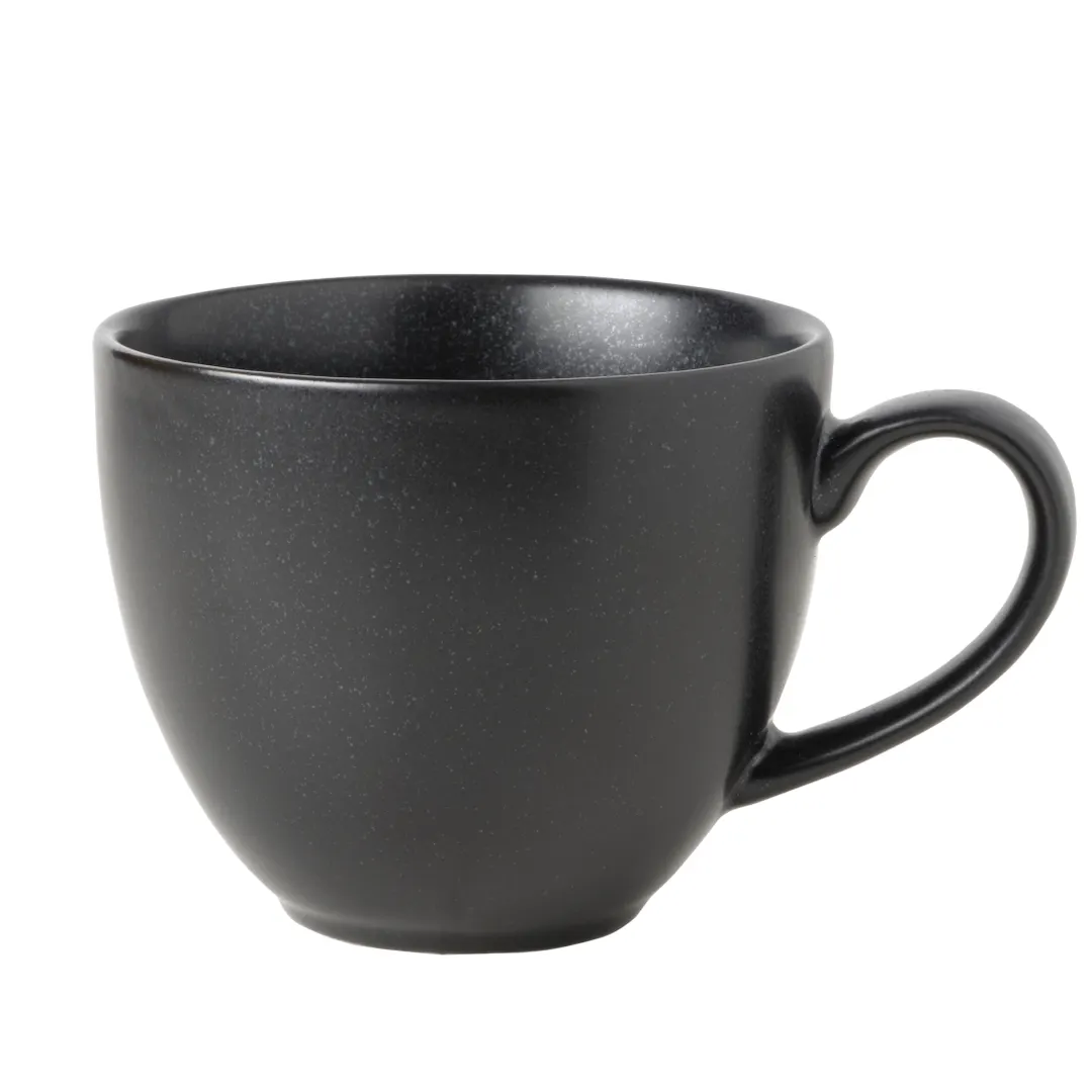 Mikasa 5317673 China Cup, 5", 10.7oz, Black Matte Porcelain, Dishwasher Microwave Oven Safe