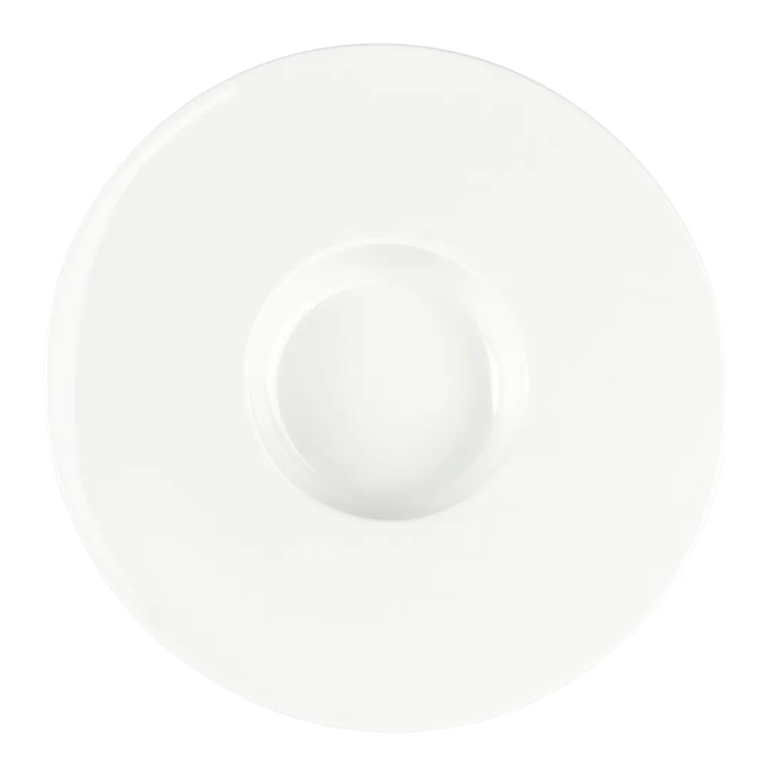 Mikasa 5319398 China Plate, 11" Deep, 8oz, White, Bone China, Tendre - MIK-5319398