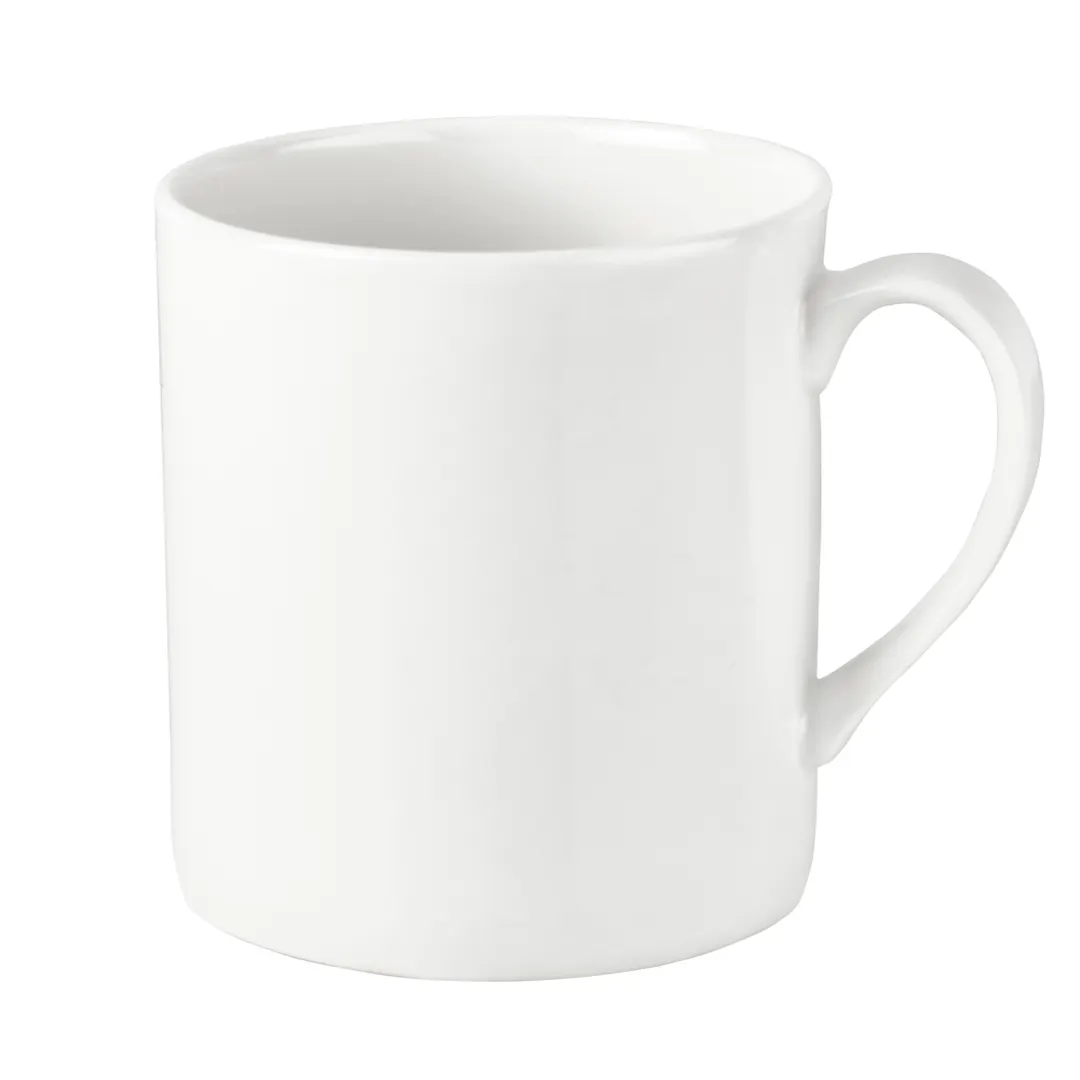 Mikasa 5319401 China Mug, 3.3" Size, 12oz, White Tendre, Dishwasher Safe Bone China