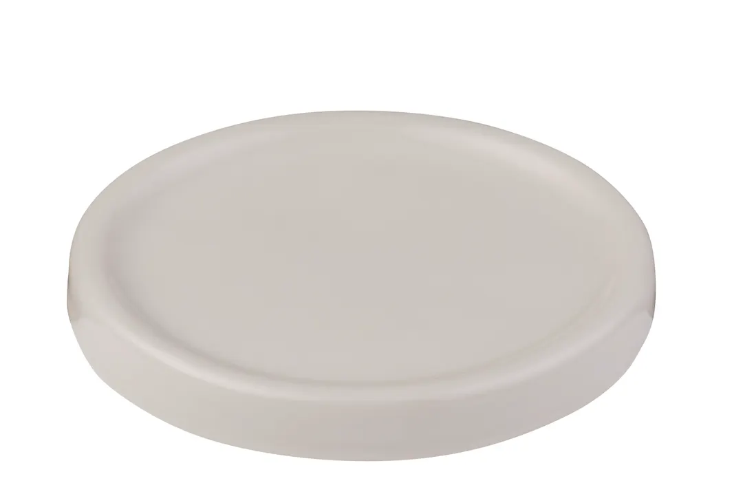 ID Fine 5320442 Lid, White Fine China Cover, 3.5" W x 3.5" D x 3.9" H, Dishwasher Safe, Alzar