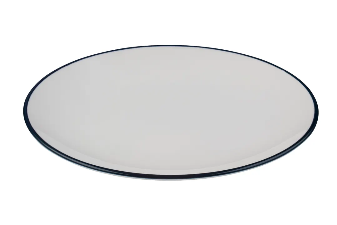 ID Fine 5321430 Round Coupe Plate, 8.27" Diameter Fine China, Modest Navy, Dishwasher Safe