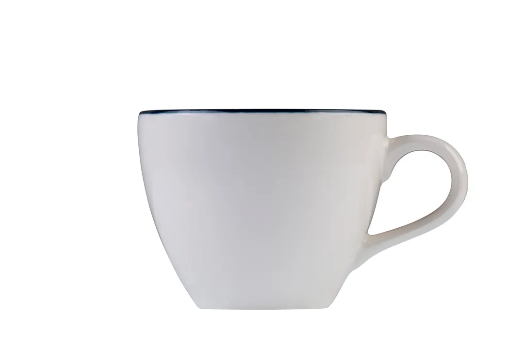 ID Fine 5321445 - 3 Oz China Mug, 2.1"W x 2.1"D x 2.5"H Modest Navy Stackable Dishwasher Safe