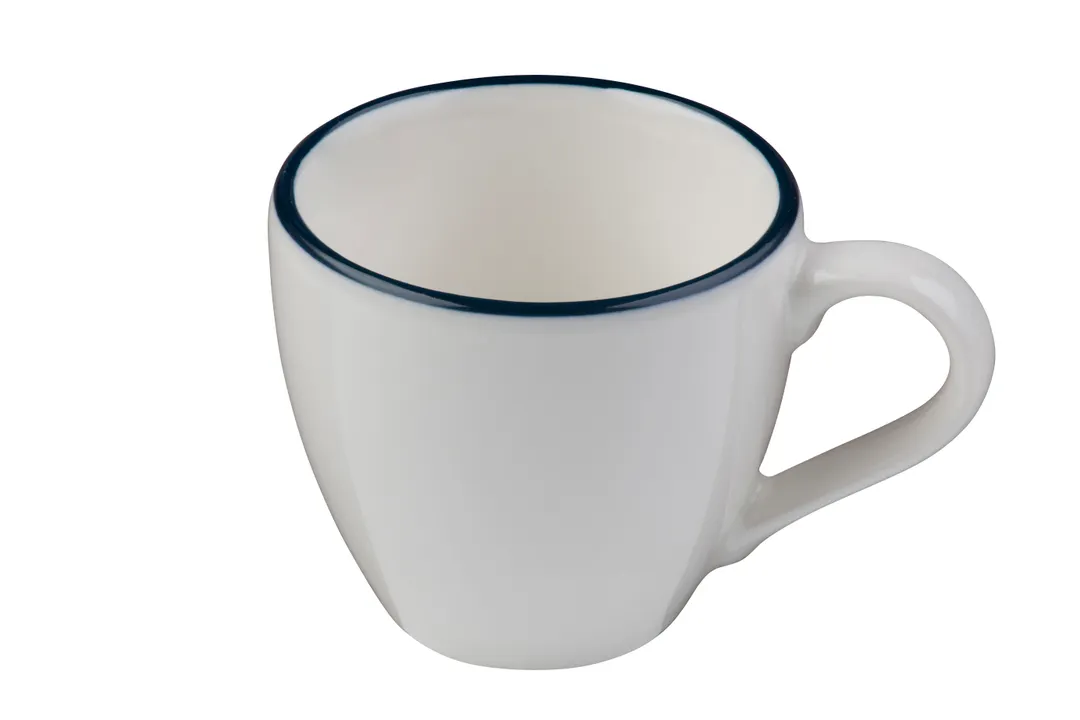ID Fine 5321445 - 3 Oz China Mug, 2.1"W x 2.1"D x 2.5"H Modest Navy Stackable Dishwasher Safe