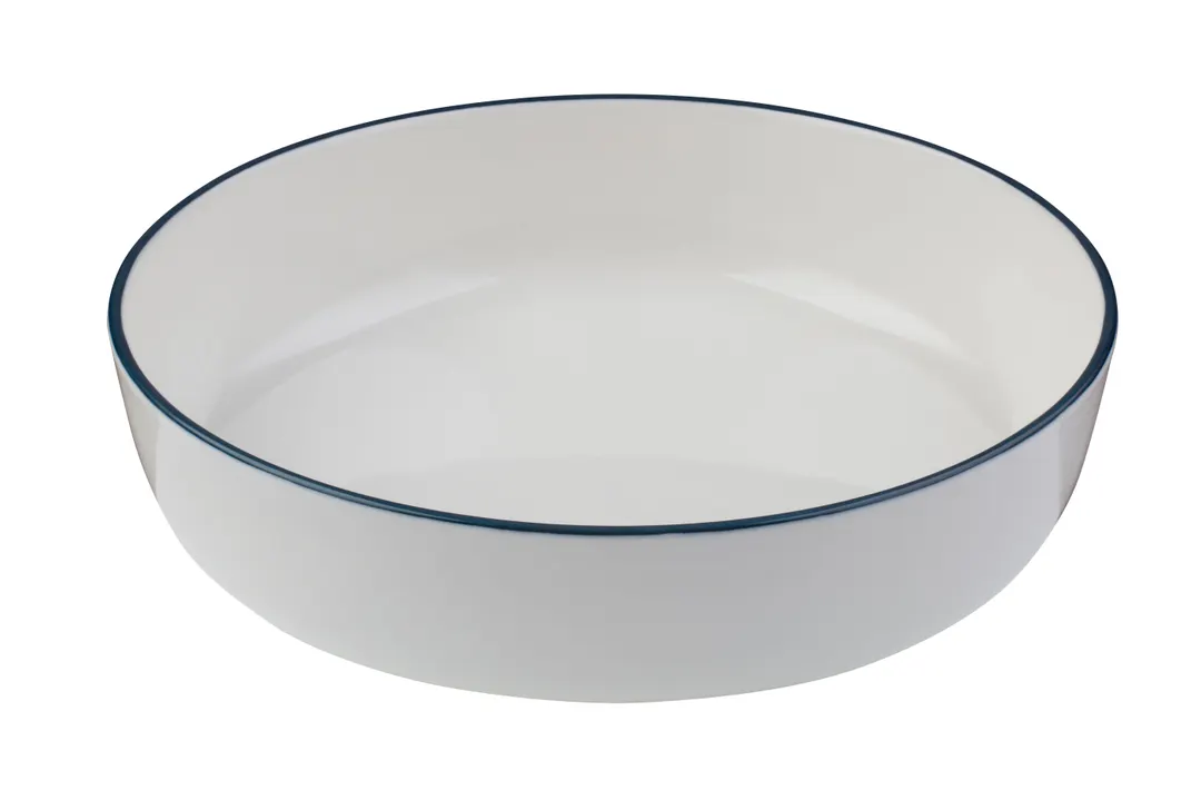 ID Fine 5321456 Round China Bowl, 39.6 oz, 8.25"W x 2.11"D x 9.5"H, Dishwasher Safe, Modest Navy