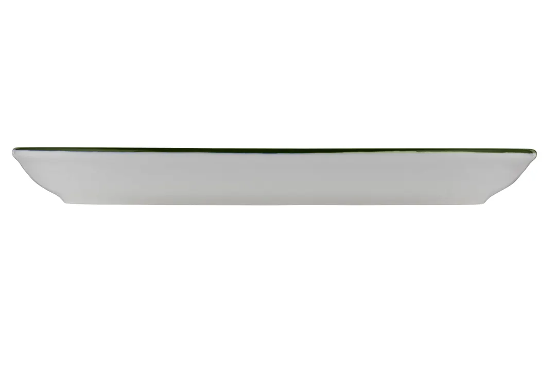 ID Fine 5321583 Oval Fine China Platter, 14" W x 1.2" D x 15.8" H, Modest Green, Dishwasher Safe