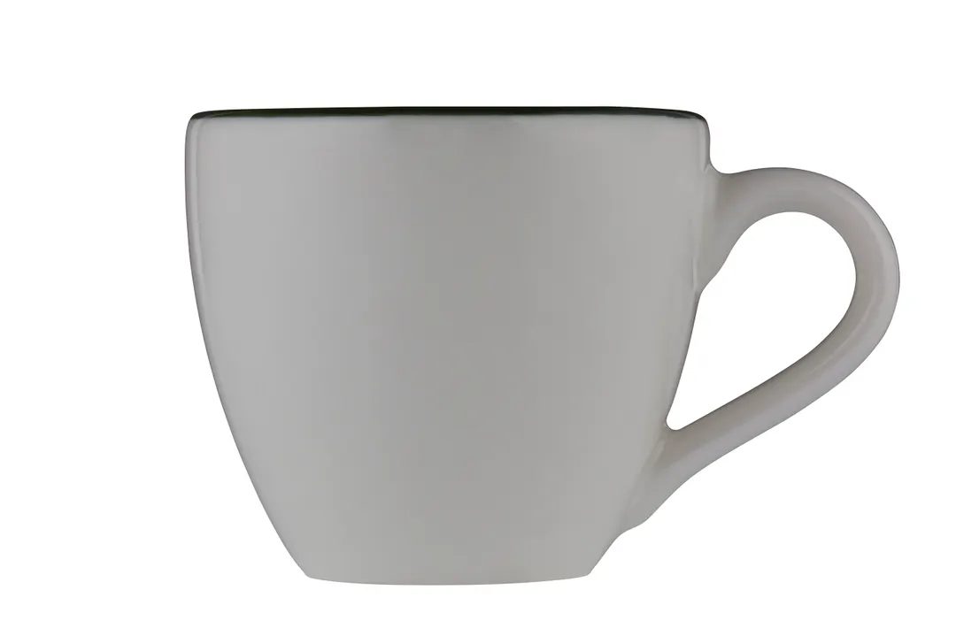 ID Fine 5321584 Espresso Cup, 3oz, 2.1"x2.1"x2.5" Fine China, Modest Green, Dishwasher Safe