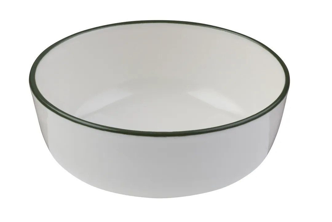 ID Fine 5321593 5‑Oz Round China Bowl 3.93"W x 1.13"D x 8.2"H Modest Green Dishwasher Safe
