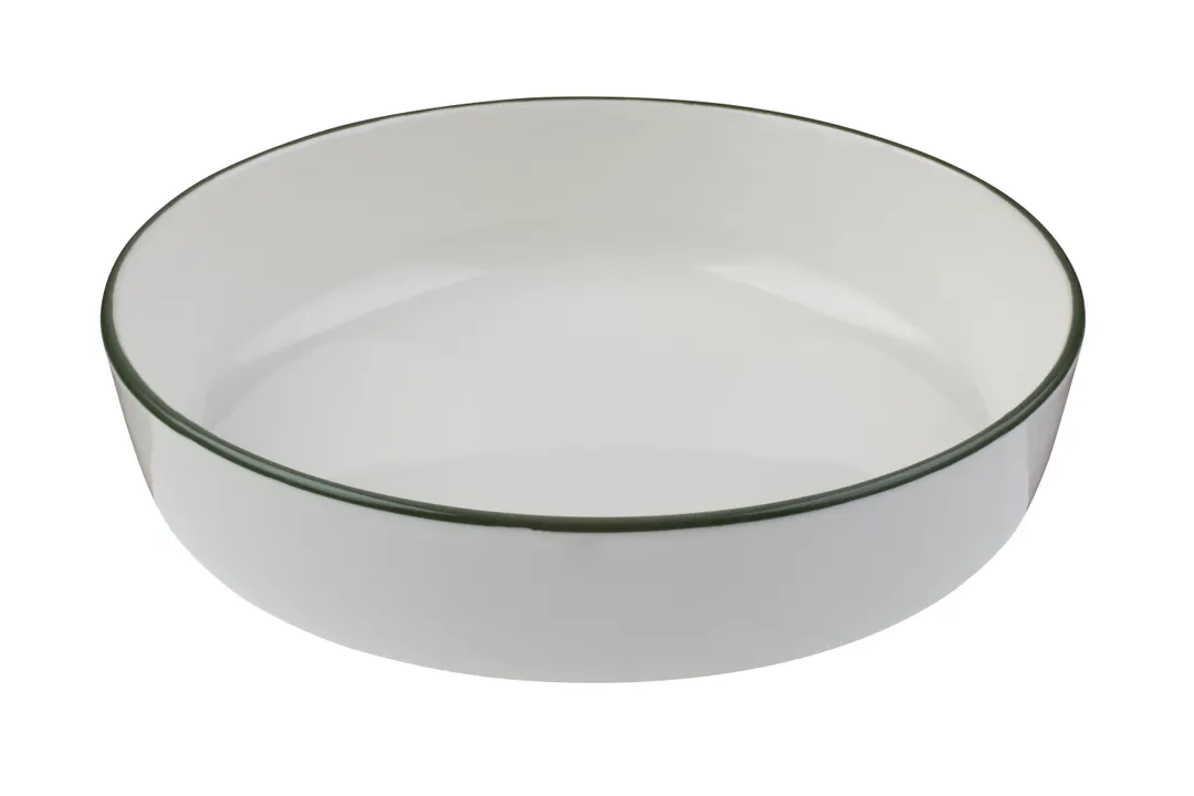 ID Fine 5321595 Oval Bone China Bowl, 39.6 oz (8.25"W x 8.25"D x 2.11"H), Modest Green, Safe