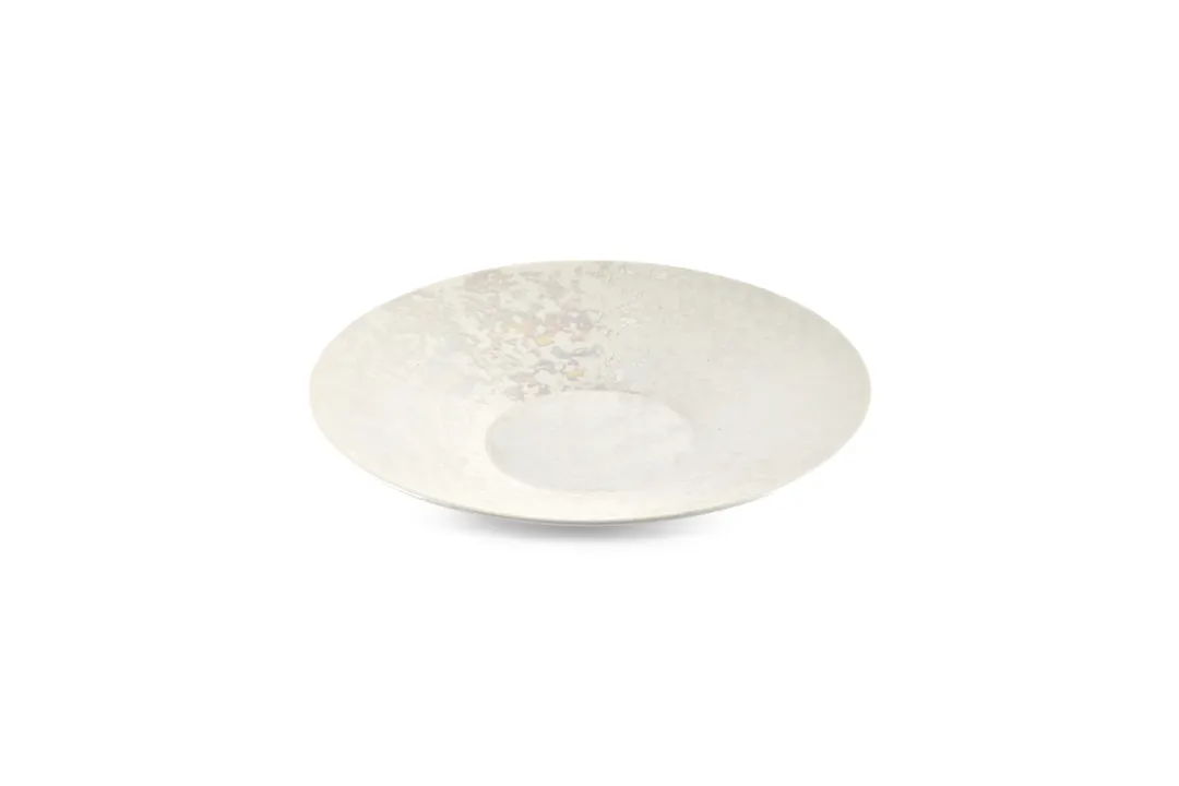 Mikasa 5323027 China Plate, 10.2" Deep, 29.4 oz., White Porcelain, Lustre