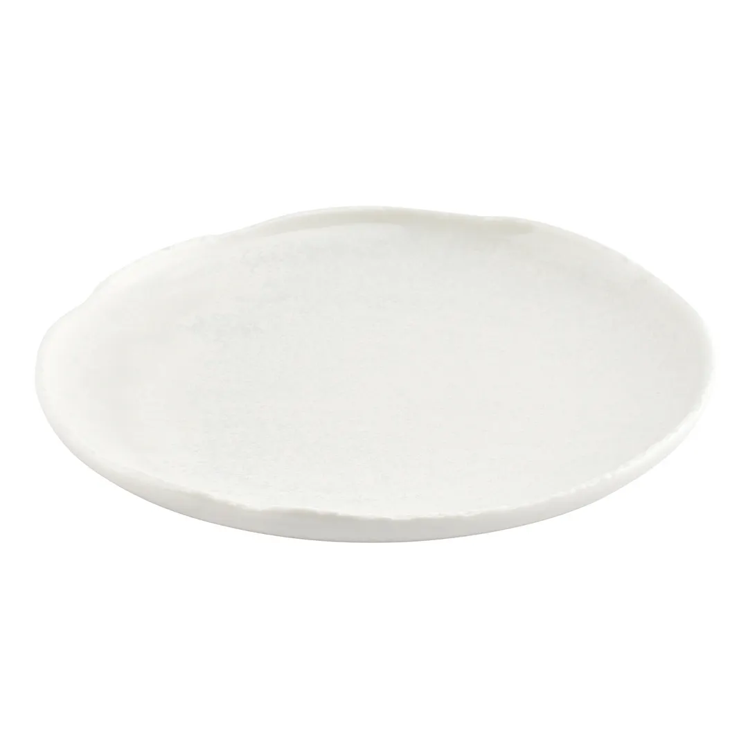 F2D 5323255 Coupe Plate – 8.125" White Porcelain, Dishwasher & Microwave Safe, Coupe Rim