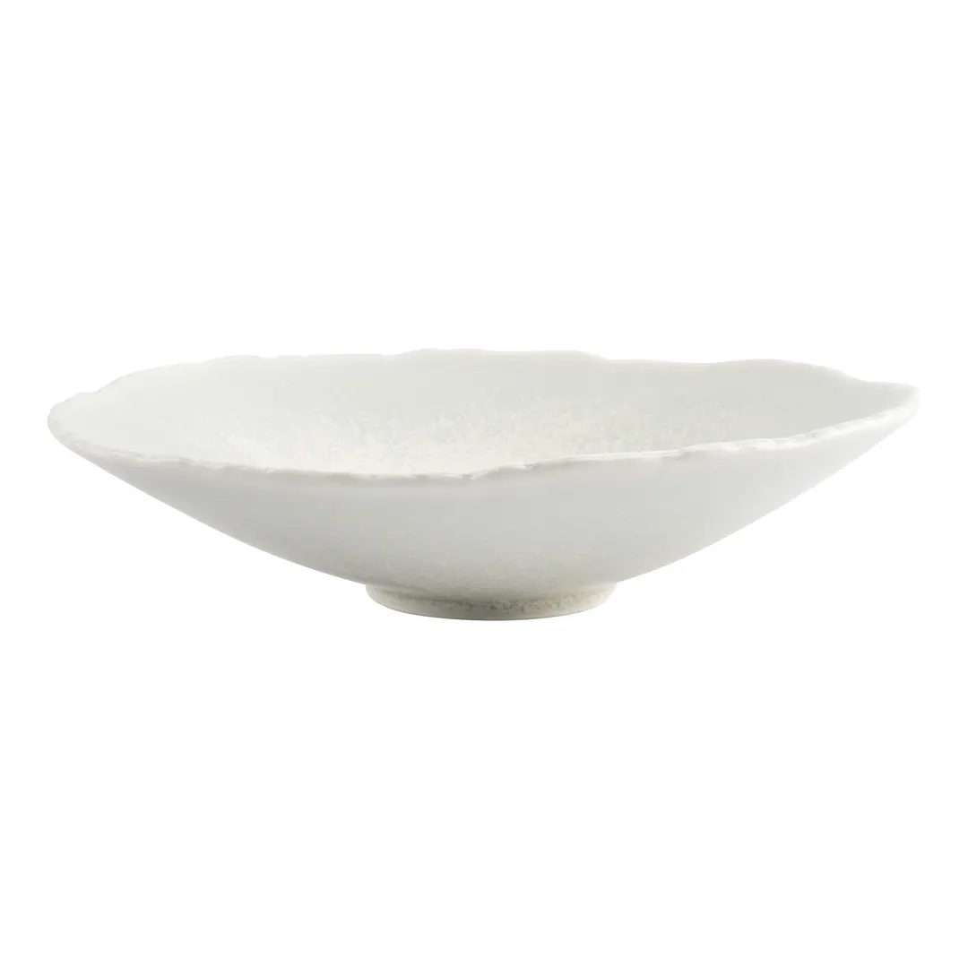 F2D 5323261 - White Porcelain Bowl 9" (27.9oz), Dishwasher, Microwave & Oven Safe, Filo Finish