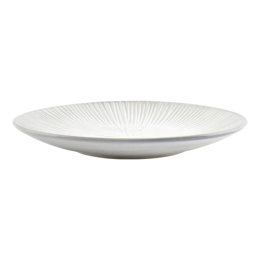 F2D 5323448 Coupe Plate- 10" Round Grey Porcelain Plate Dishwasher Microwave & Oven Safe Halo Finish