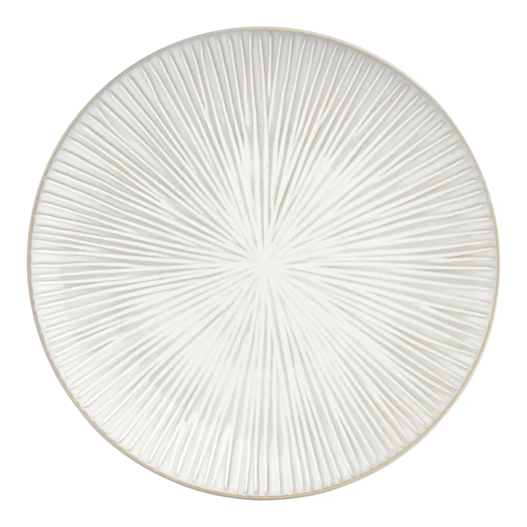 F2D 5323449 Coupe Plate – 11" Grey Porcelain Plate, Halo Rim, Dishwasher Safe, Microwave & Oven Safe