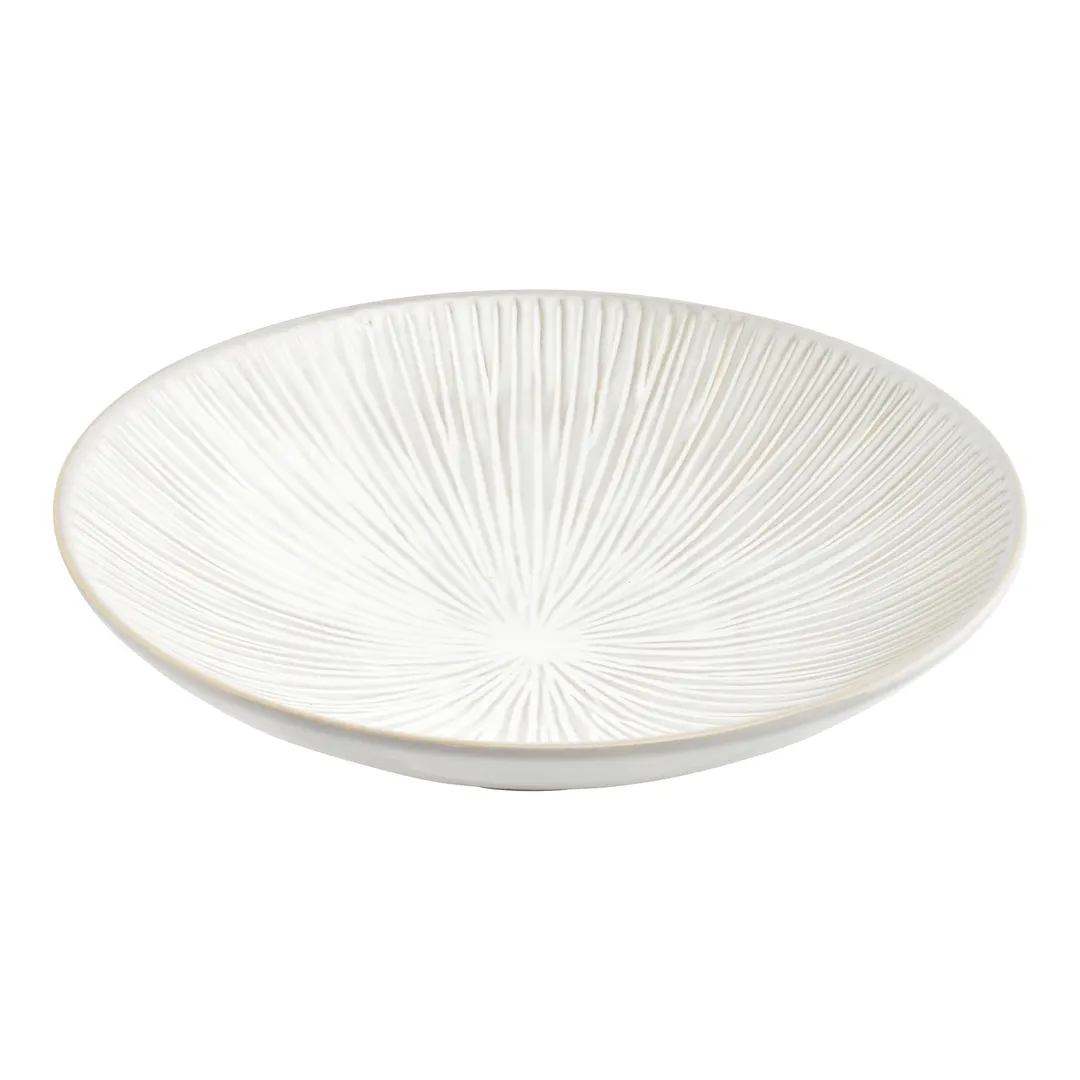 F2D 5323453 Grey Porcelain Platter 9.45" x 9.45" (33.8 oz), Halo, Dishwasher, Microwave & Oven Safe