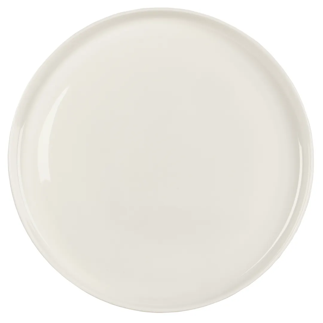 Mikasa 5324093 China Plate, 8.5"W x 8.5"D x 0.66"H, Nico, White, Vegan Bone China, Coupe Rim