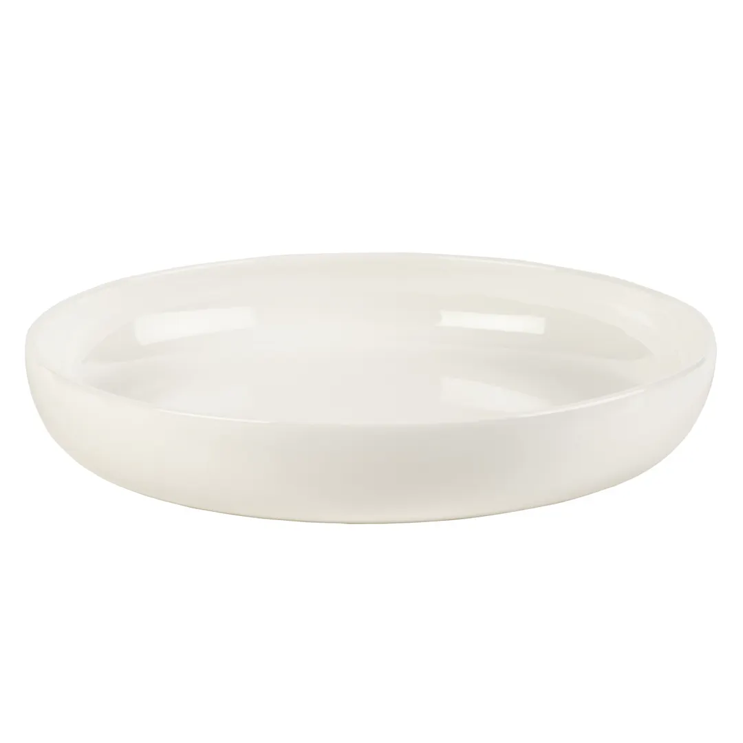 Mikasa 5324096 Hospitality Deep Plate, 8.9"W x 8.9"D x 1.57"H, 37 oz, White, Vegan Bone China