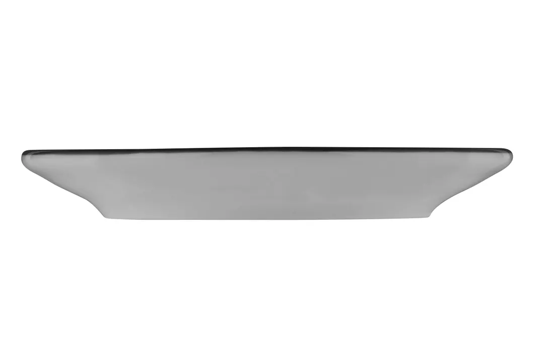 ID Fine 5324460 Espresso Saucer, Fine China, Modern Black, 4.86" x 4.86" x 0.67" Dishwasher Safe