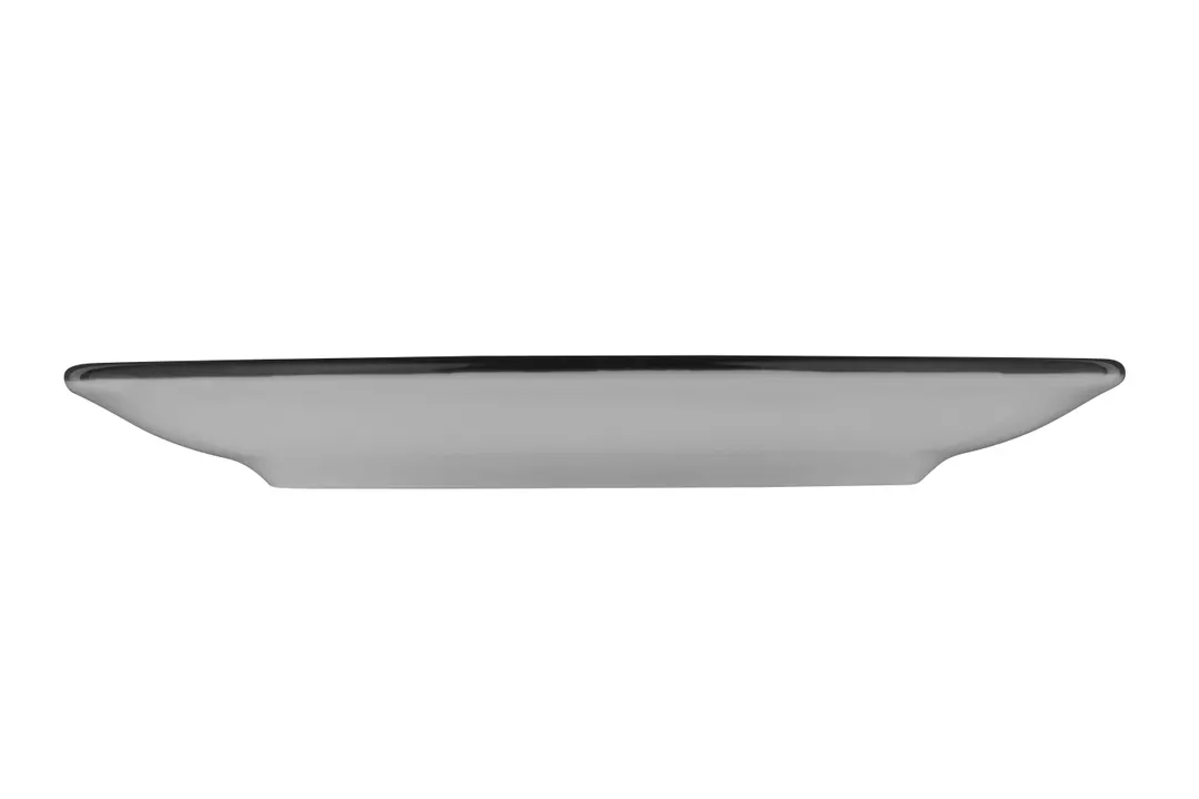 ID Fine 5324461 - Modern Black Fine China Round Saucer, 6.4"W x 6.4"D x 0.75"H, Dishwasher Safe