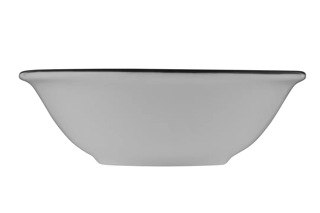 ID Fine 5324463 - 14oz China Bowl, 6" Diameter x 2" Height, Modest Black Finish, Dishwasher Safe