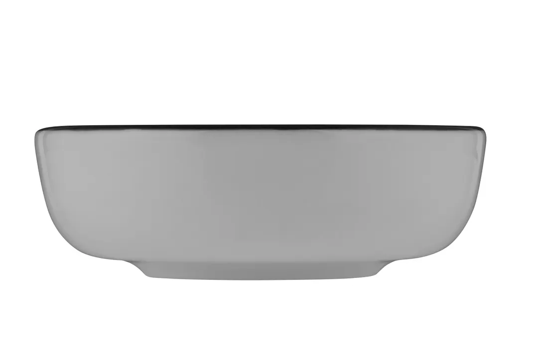 ID Fine 5324477 - 40oz Black Fine China Round Bowl, 8" Diameter, 2.11" Height, Dishwasher Safe