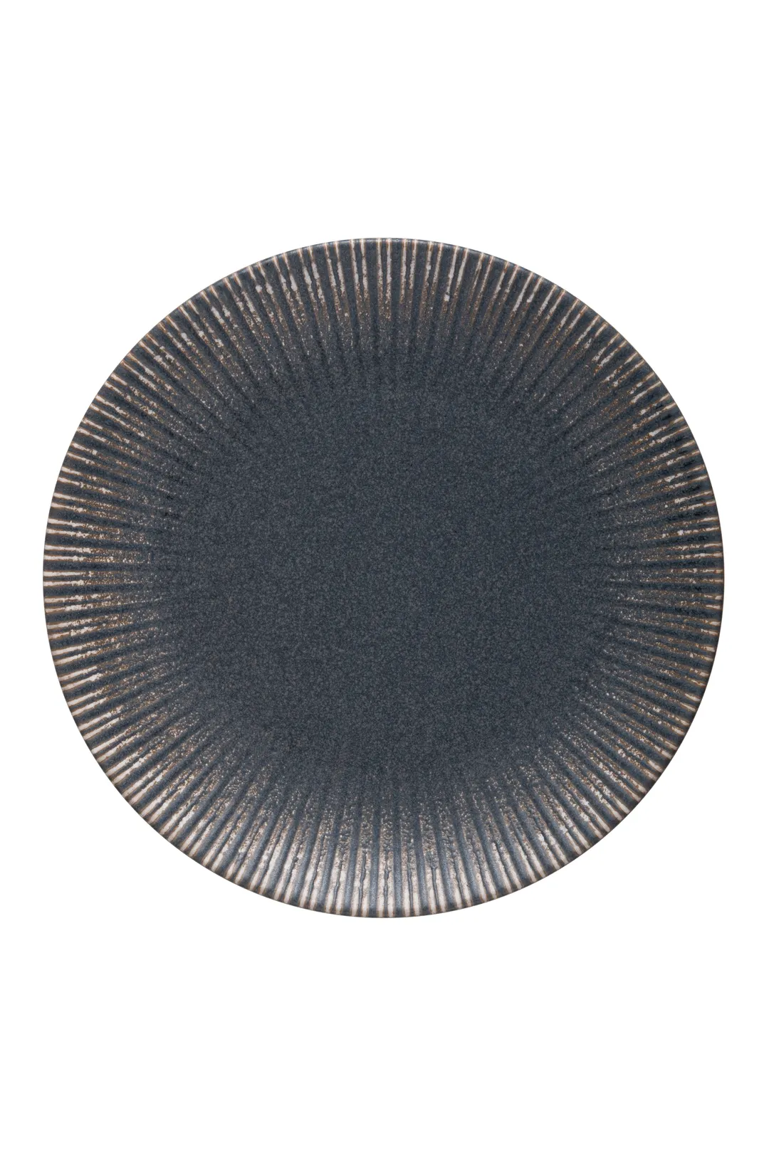 ID Fine 5324579 Coupe Plate, 6" x 0.7" Fine China, Reckless Black, Curved Edge, Dishwasher Safe