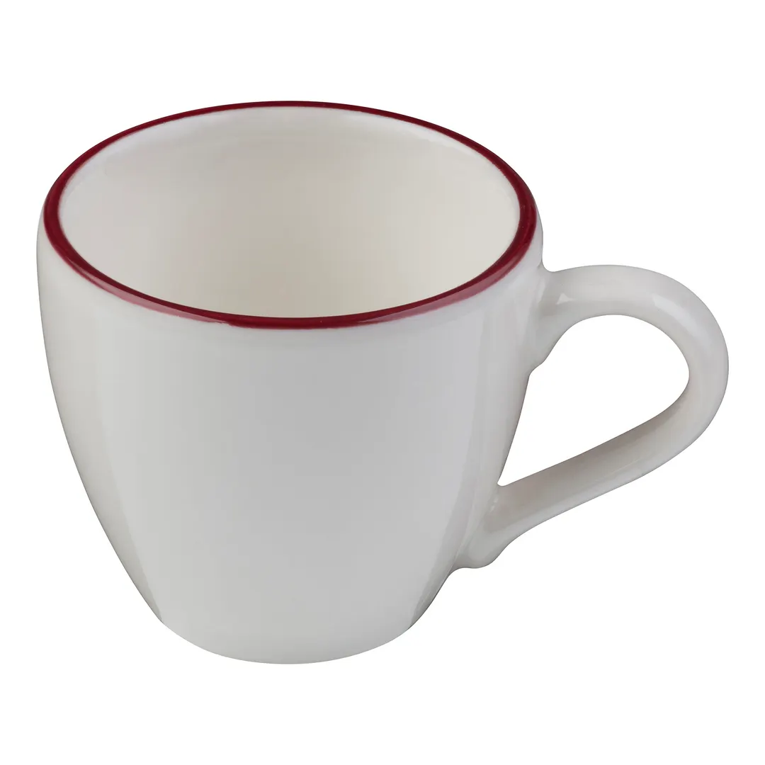 ID Fine 5324882 Espresso Cup, 3 Oz Modest Maroon Fine China, 2.5"W x 2.13"D x 2.17"H, Stackable