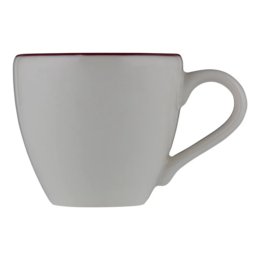 ID Fine 5324882 Espresso Cup, 3 Oz Modest Maroon Fine China, 2.5"W x 2.13"D x 2.17"H, Stackable
