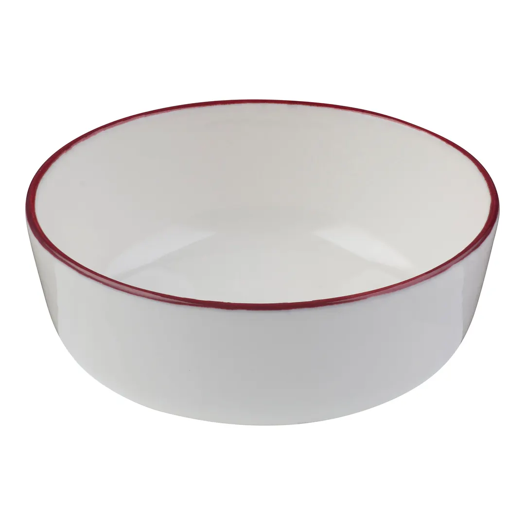 ID Fine 5324883 - 5 Oz Round China Bowl, 4" Diameter x 1.13" Height, Maroon Finish, Fine China