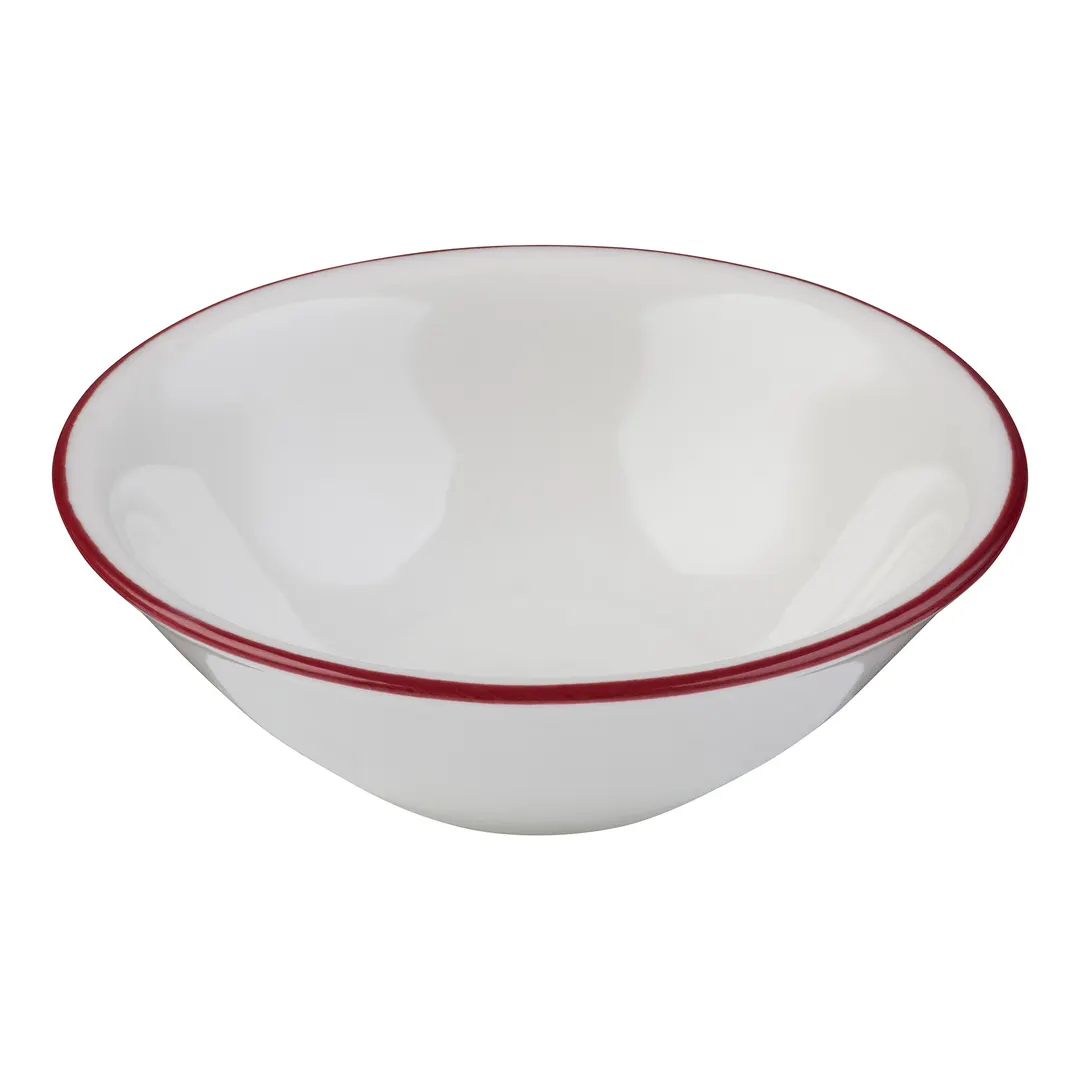 ID Fine 5324884 - Round China Bowl, 4" Diameter x 1.38" Height, 3 oz Capacity, Maroon, Fine China