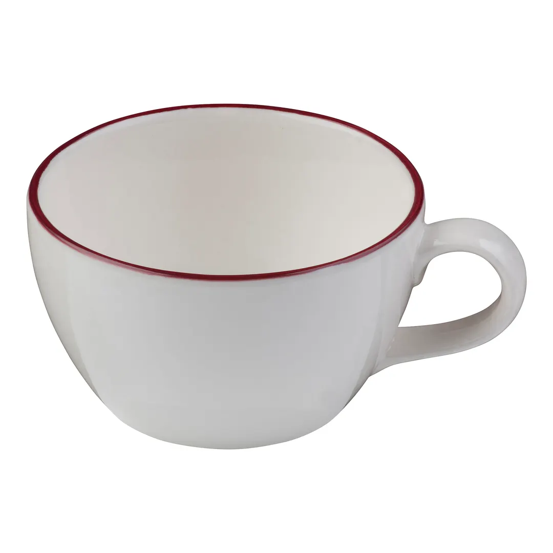 ID Fine 5324887 9‑Oz Fine China Cup, Modest Maroon, 4" W x 2.33" D x 2.33" H, Elegant Dinnerware