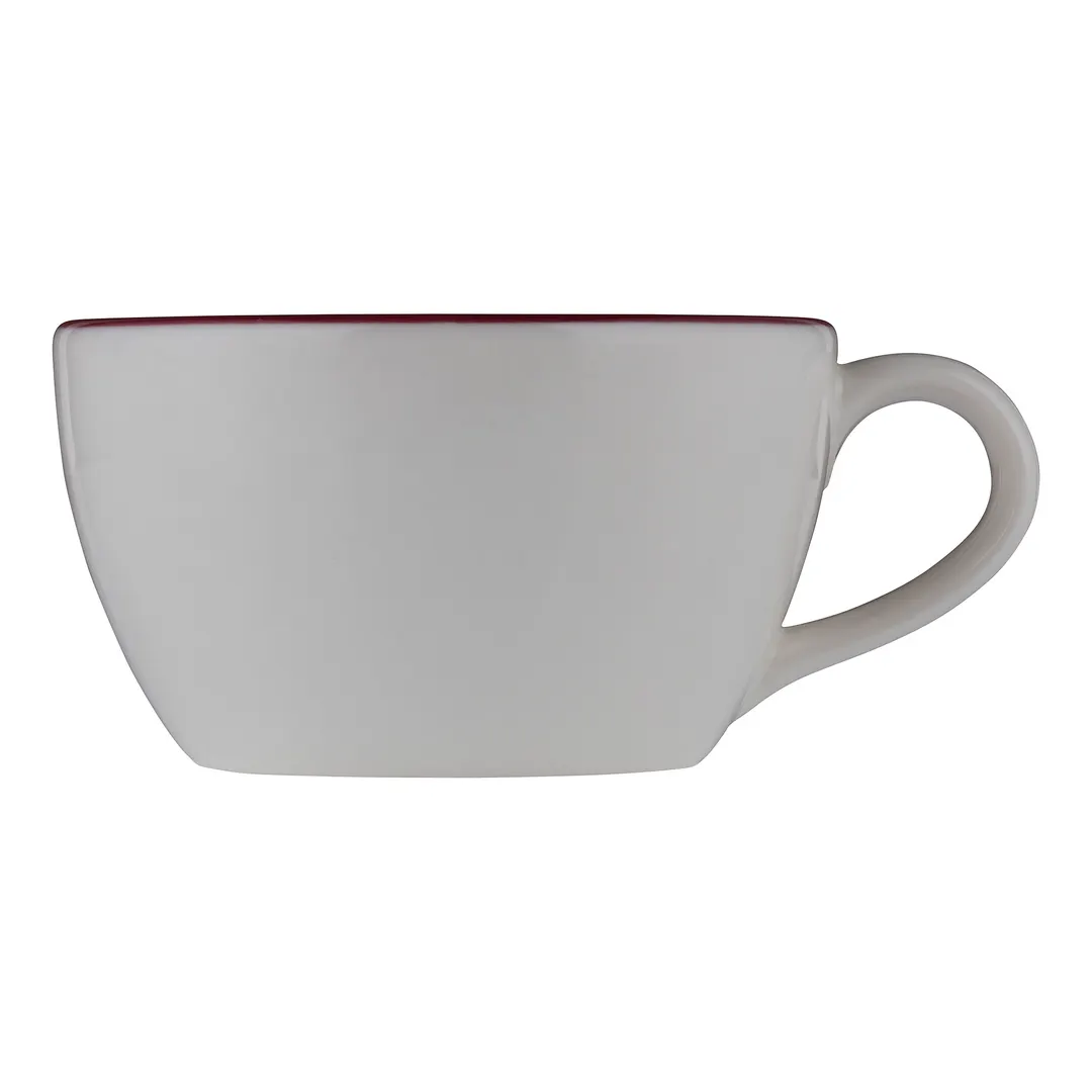 ID Fine 5324887 9‑Oz Fine China Cup, Modest Maroon, 4" W x 2.33" D x 2.33" H, Elegant Dinnerware