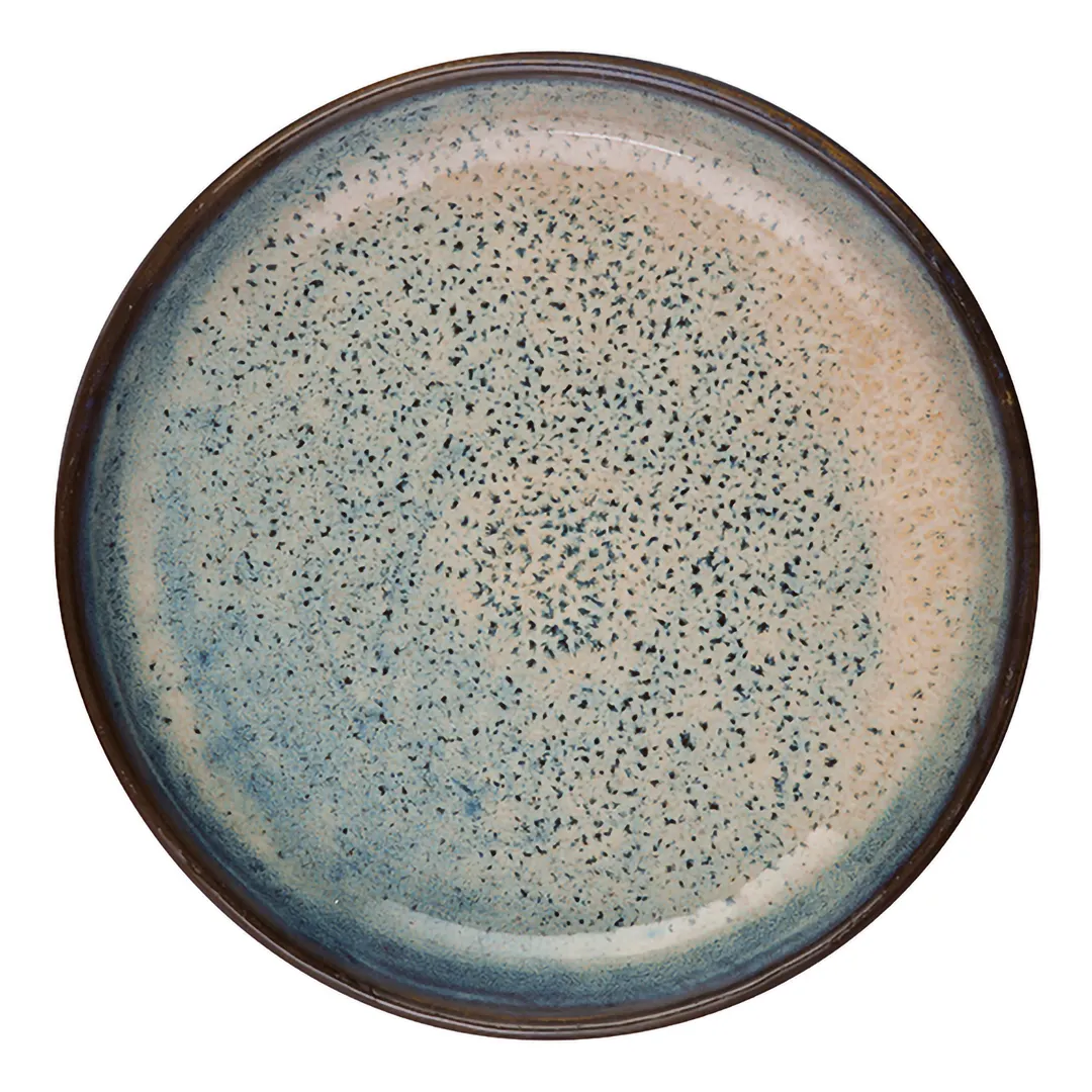 ID Fine 5324973 Round China Plate, 10.88" x 1.25" , Charma Blue Vitrified Stoneware Ceramic