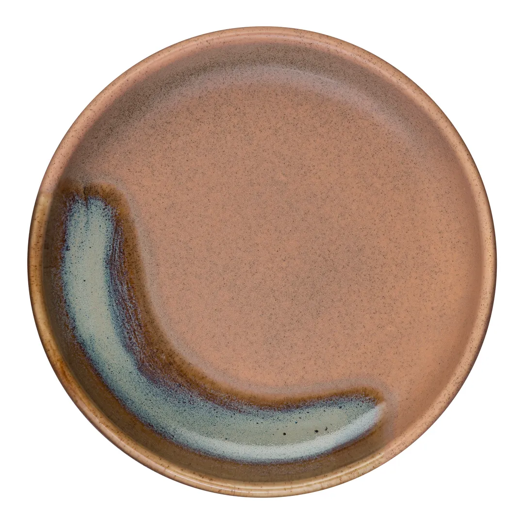 ID Fine 5325258 Round China Plate, Coastal Vitrified Stoneware, Ceramic, 8.13" Diameter x 1" Height