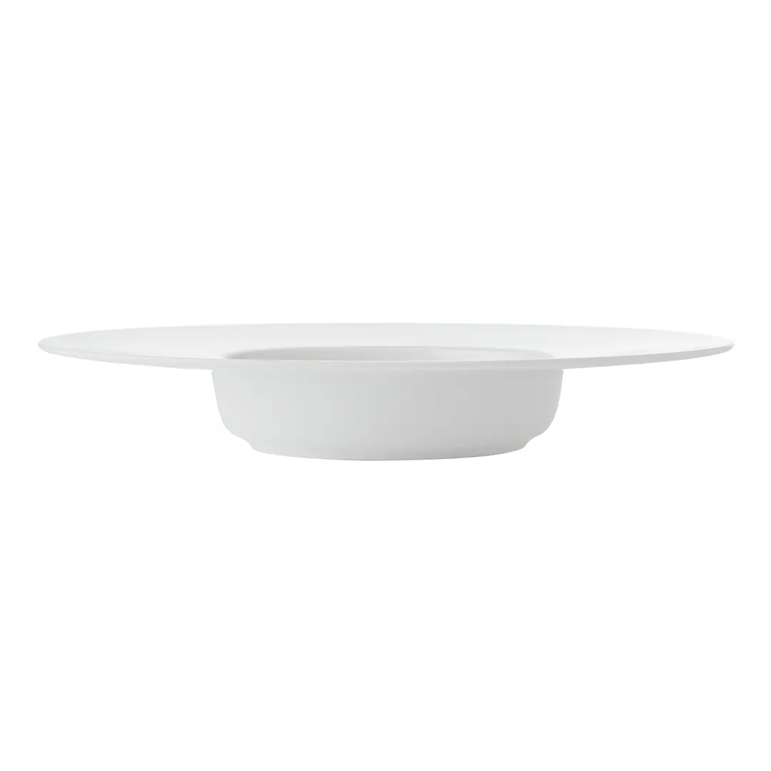 Mikasa 5326450 Hospitality Plate, 11" Wide Rim, Bone China, White, 13oz