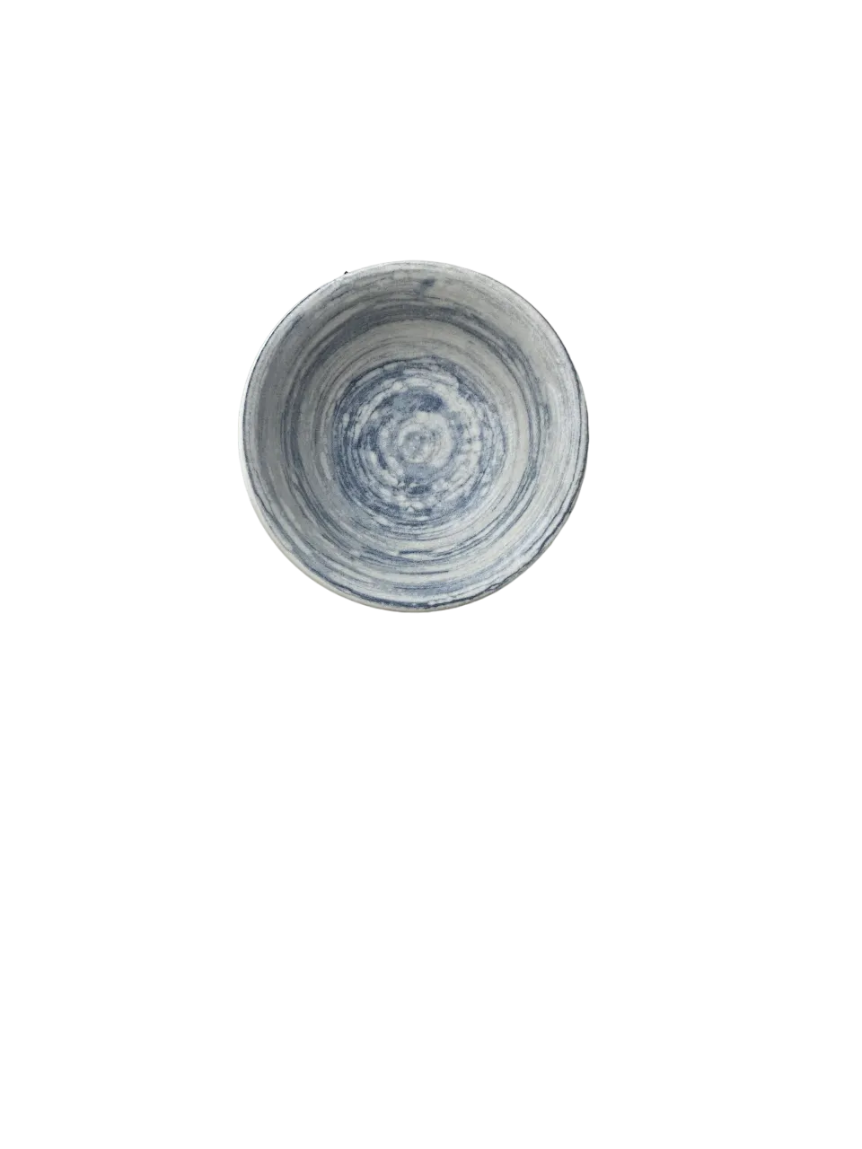 ID Fine 5327558 1972 Coupe Bowl – 6" 11.5 oz Swirl Blue Vitrified Stoneware Round