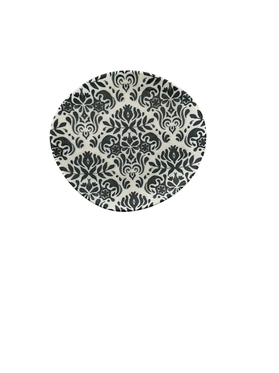 ID Fine 5327694 1972 Coupe Plate, 8.3" x 7.5" Ceramic Toledo Green Vitrified Stoneware Coupe Rim
