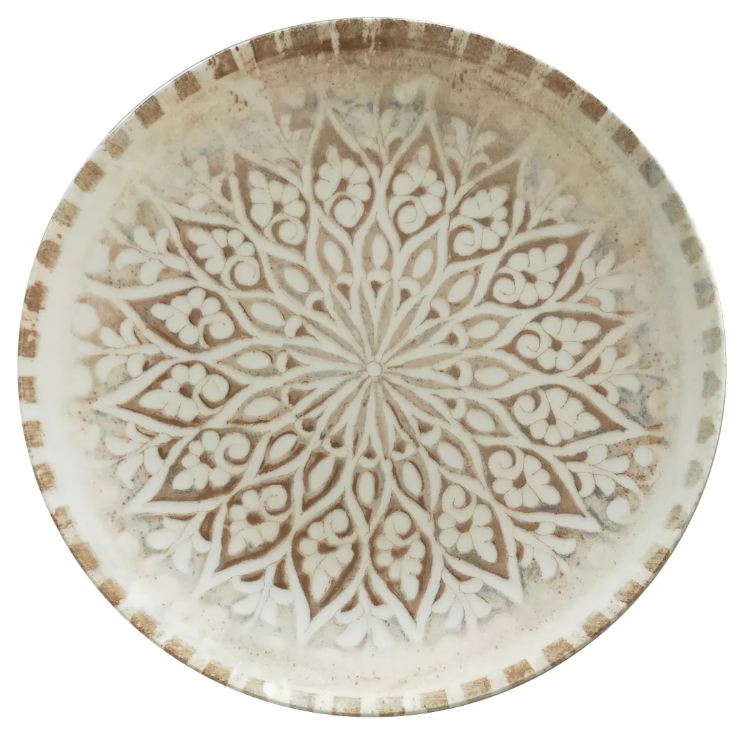 ID Fine 5327711 1972 Coupe Plate, 8.25" Granada Sand Vitrified Stoneware with Coupe Rim