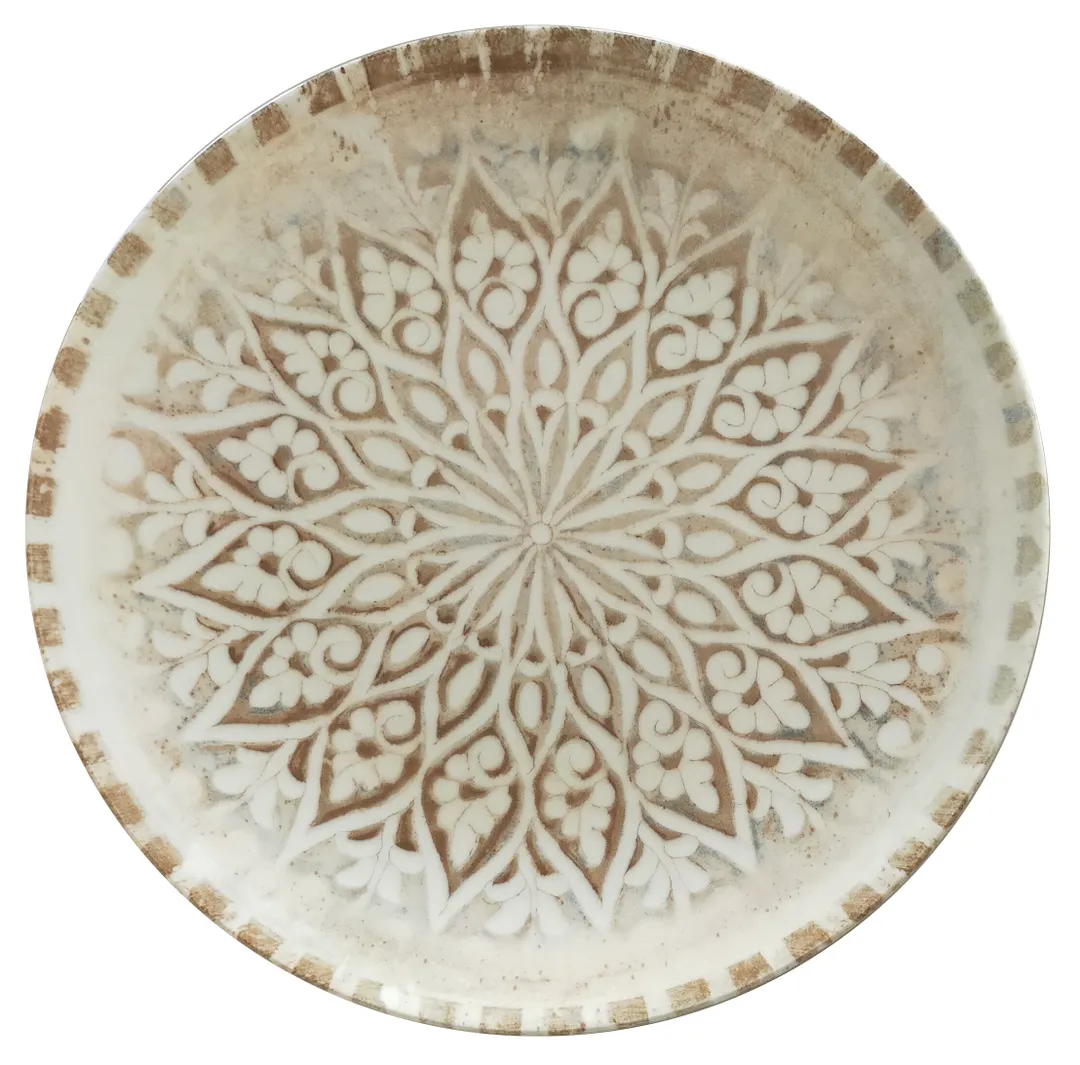 ID Fine 5327712 1972 Coupe Plate, 10.25" Granada Sand Vitrified Stoneware with Coupe Rim