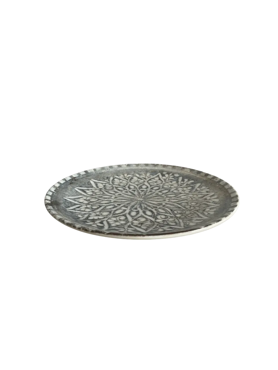 ID Fine 5327727 1972 Coupe Plate, 10.25" Granada Grey Vitrified Stoneware with Coupe Rim