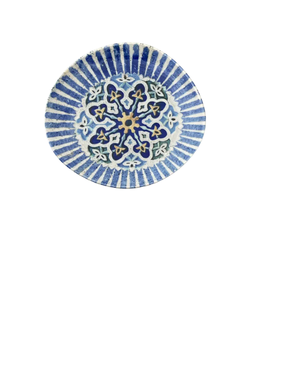 ID Fine 5327729 1972 Coupe Plate, 8.3" x 7.5" Cordoba Blue Vitrified Stoneware Round Coupe Rim